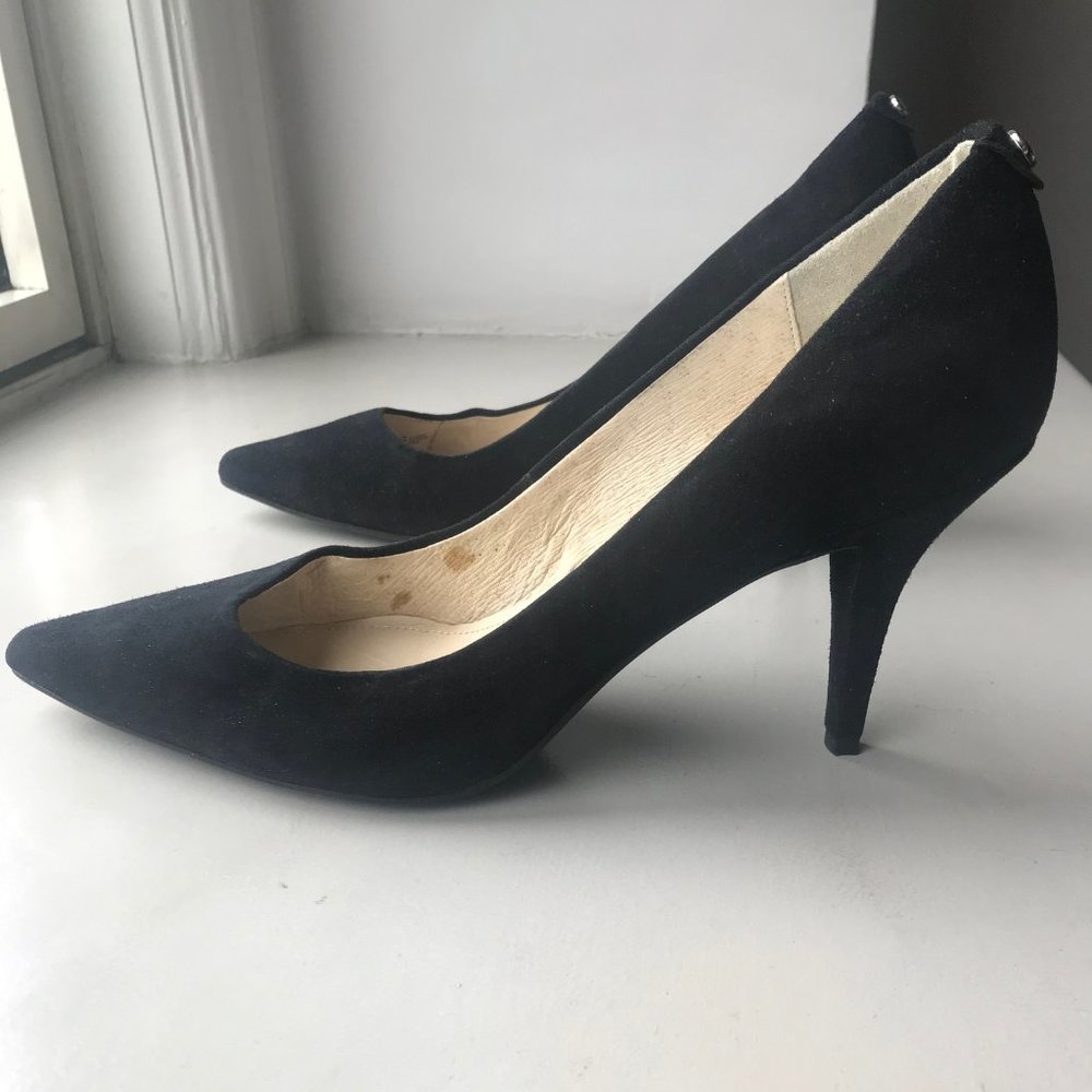 MICHAEL Michael Kors Black Suede High Heel Pump - Picture 4 of 7